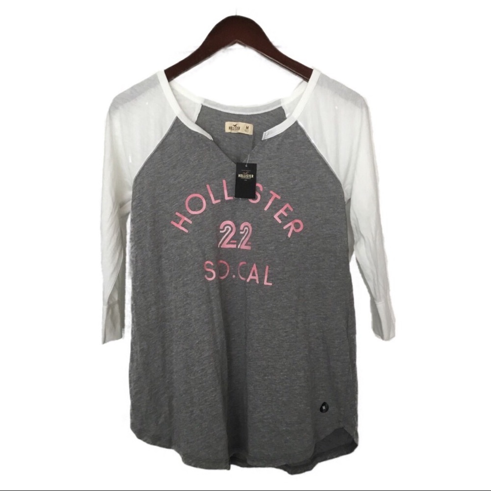 Long sleeve Hollister T-shirt.